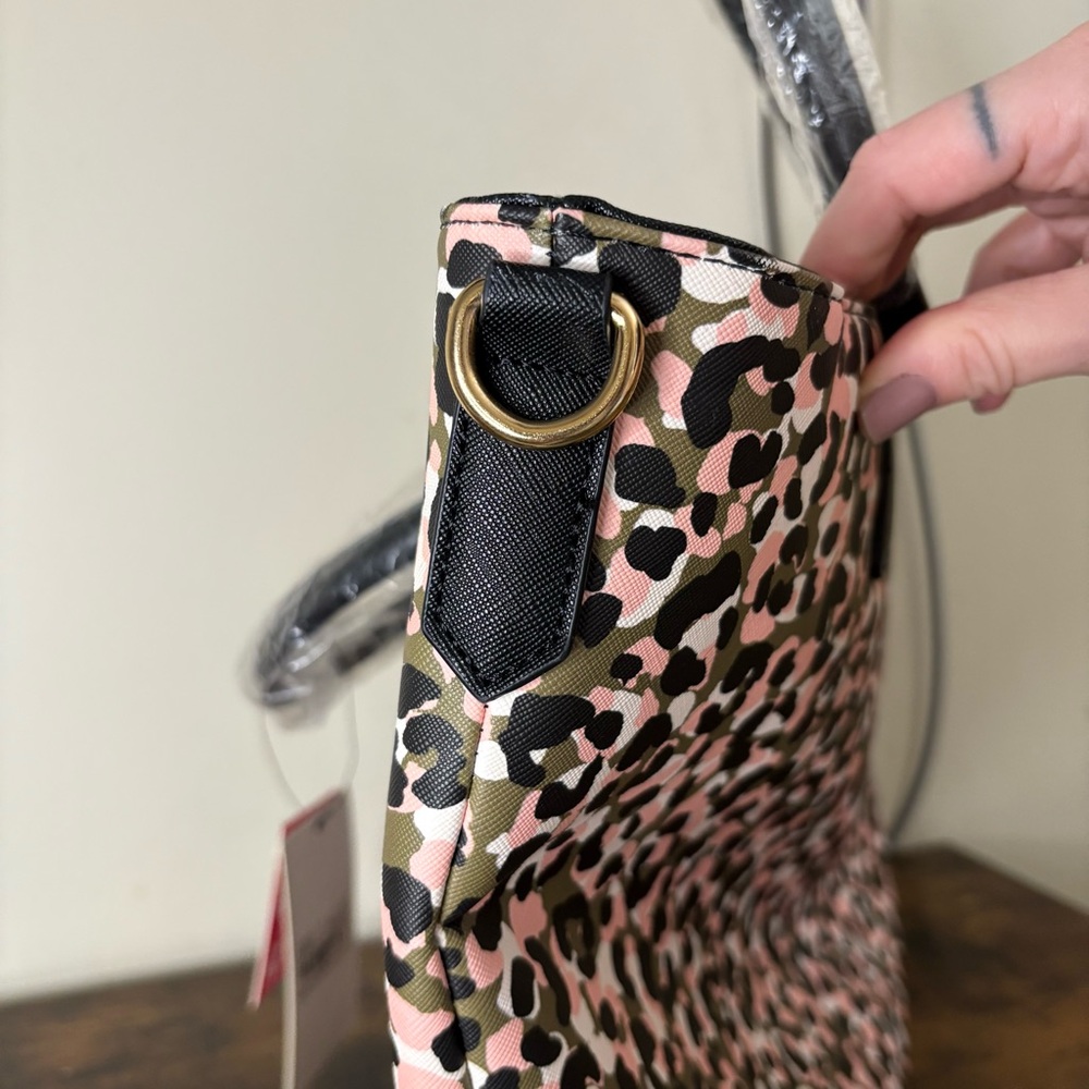 Trina Turk | Leopard Crossbody Tote, Pink Leopard NWT - Picture 11 of 15